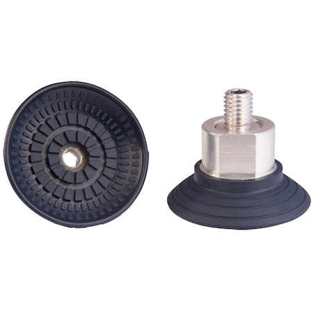 Fipa Flat vacuum cup diam. 50 mm, NBR blue, fitting M10-male 103.050.045.1